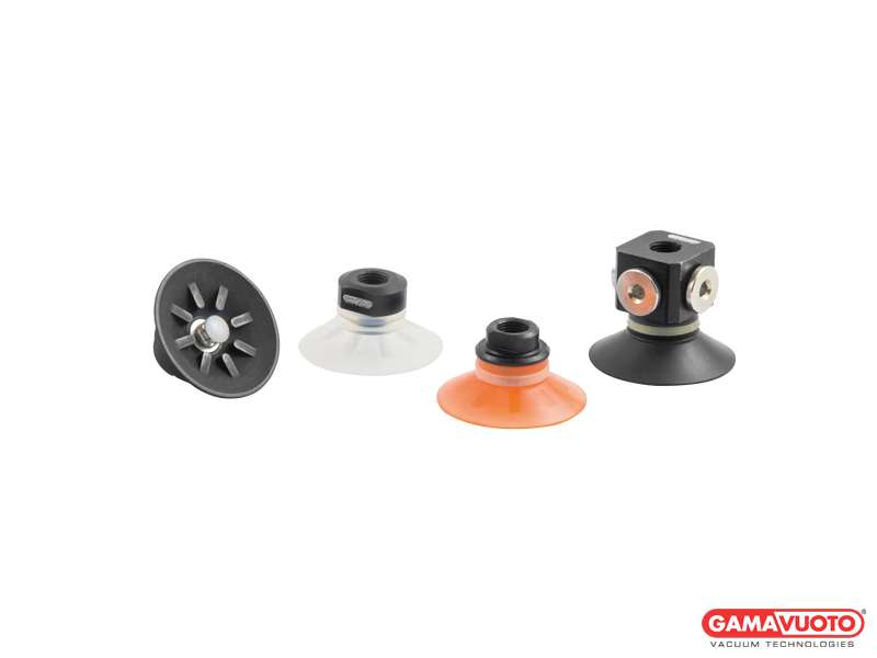 Finned flat suction cups AF 40 Series