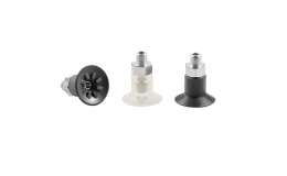 Finned flat suction cups AM series with support