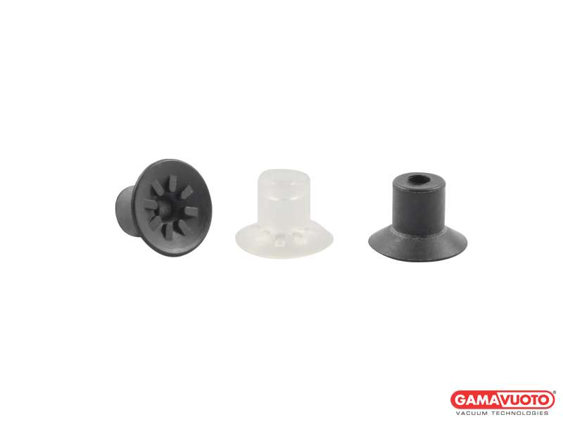 Finned flat suction cups AM series without support