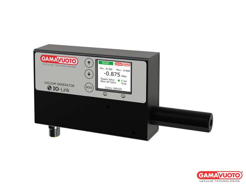 IO-LINK double stage in line cartridge vacuum generators mod. ECMVIO