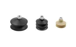 Special bellow suction caps with female support