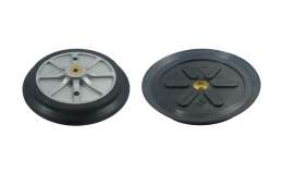 DIsc suction cups VDUSF300 Series with vulcanized support in aluminium