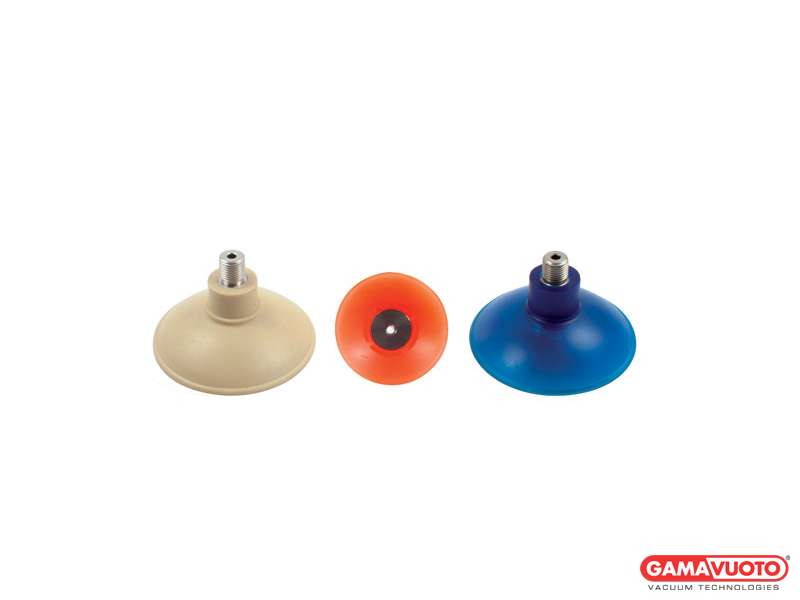 Ventose sferiche standard con supporto maschio