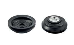 Special bellow suction cups for flat surface with support
